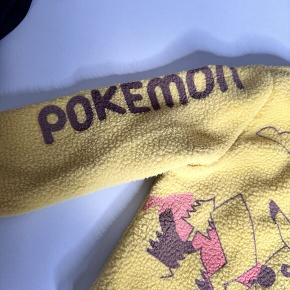 Pokemon Girls Youth Pikachu Fuzzy Fleece 1/4 Zip Mock Neck Pullover Sweatshirt - Picture 6 of 6